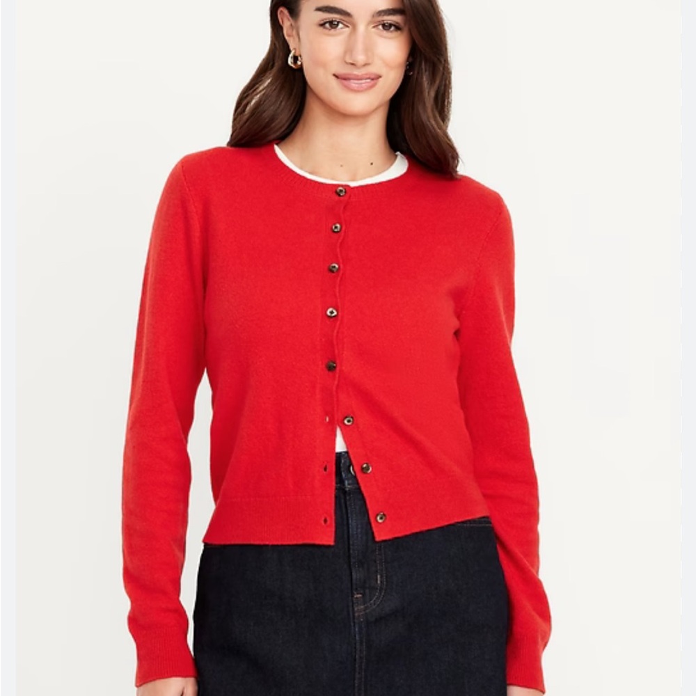 Old Navy SoSoft Women's Red Cardigan